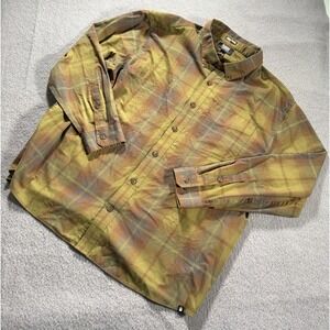 Alaskan Hardgear Duluth UNTUCKED Long Sleeved Plaid Button Up Shirt Men's 2XL